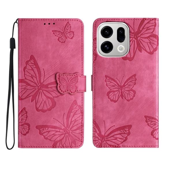 Oppo Find X9 Pro 5G Plånboksfodral Konstläder - Rosa