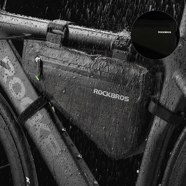 Rockbros AS-017 Cykel Rammetaske 5 L - Mørkegrøn Grön