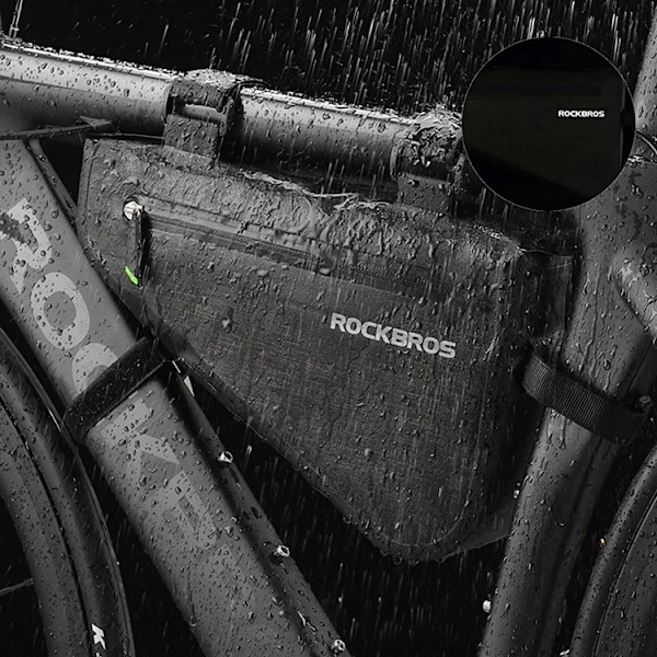 Rockbros AS-017 Cykelramsväska 5 L - Mörkgrön Grön