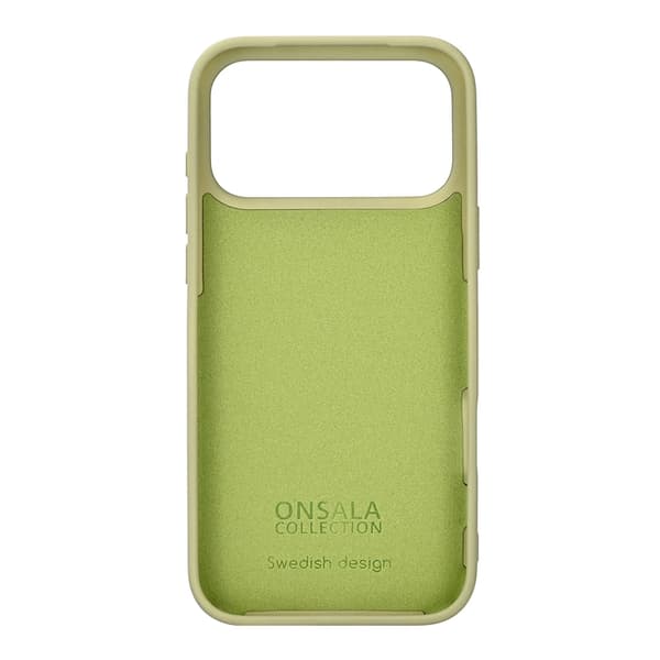 ONSALA Mobilskal till iPhone 17 Pro Max med Silikonkänsla - Lime Grön