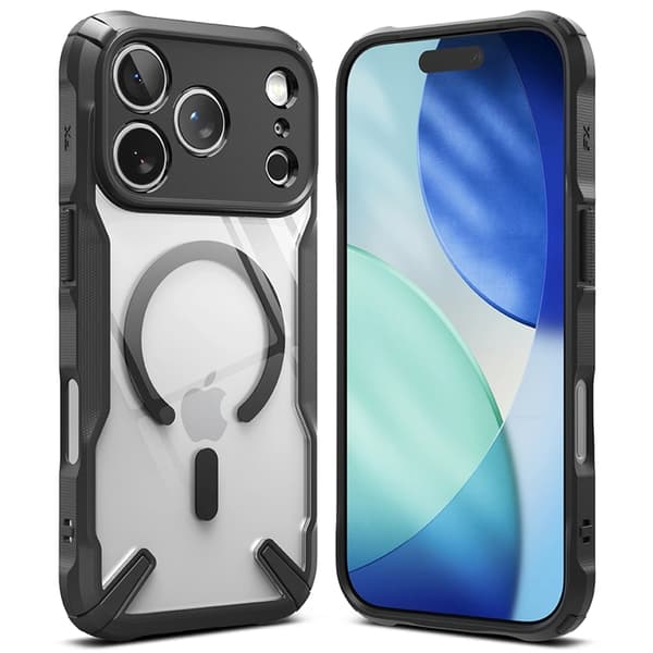 Ringke Telefontaske til iPhone 17 Pro Max Magsafe Fusion X - Sort Svart