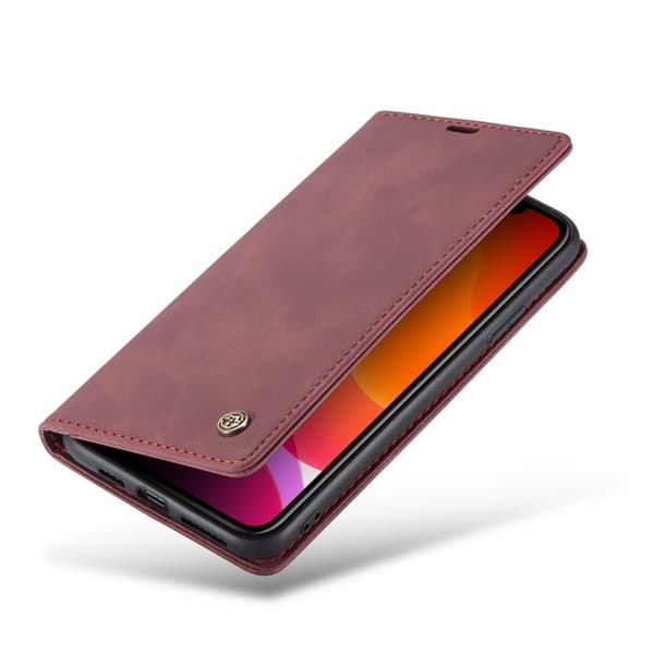 CASEME 013 Plånboksfodral iPhone 11 Pro 5.8 tum Konstläder Röd
