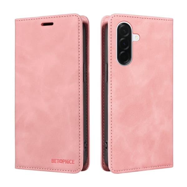 BETOPNICE Samsung Galaxy A37 Plånboksfodral Konstläder RFID-Skydd - Rosa