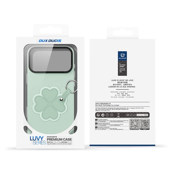 DUX DUCIS Mobilskal till iPhone 17 Pro med Fingerring/Rem Luvy Series Grön