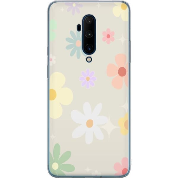 Taske til OnePlus 7T Pro med fejende blomster