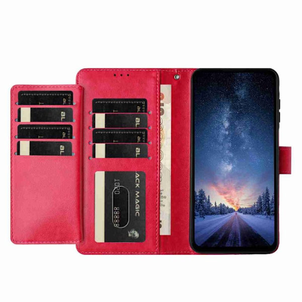 Samsung Galaxy S26 Pro Plånboksfodral Konstläder Folio Ställ - Rosa