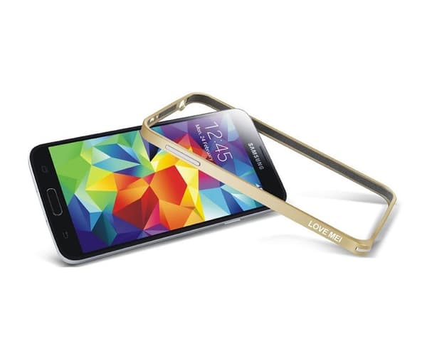 LOVE MEI 0.7mm metalkofanger til Samsung Galaxy S5 (sølv) Silver