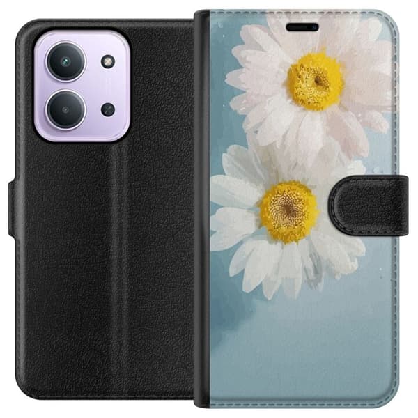 Plånboksfodral till Xiaomi Redmi 15C med Sommarblommor