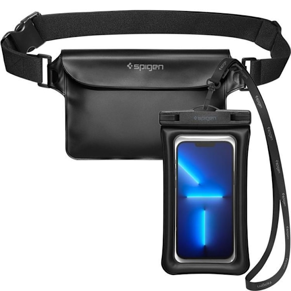 Spigen Universal Vattentät Mobilväska och Midjeväska A621 - Svart