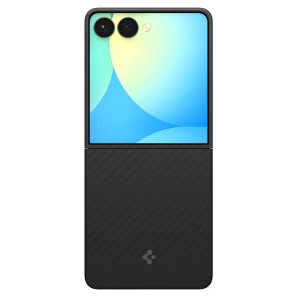 Spigen Telefontaske til Galaxy Z Flip 7 Airskin Aramid - Sort Svart