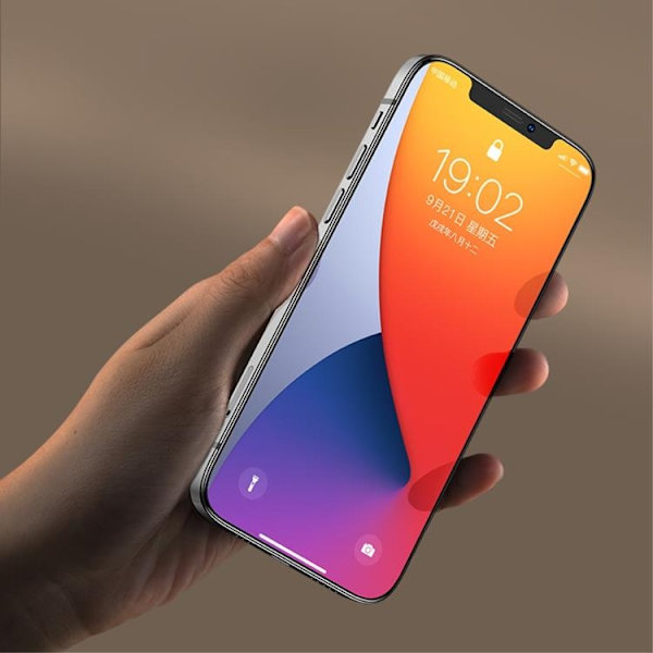 [1-PACK] Härdat Glas Skärmskydd iPhone 12 Pro Max - Clear Transparent