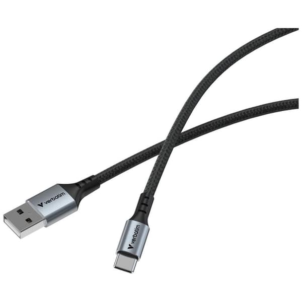 Verbatim USB-A til USB-C Kabel 120cm Synkronisering og opladning - Sort Svart