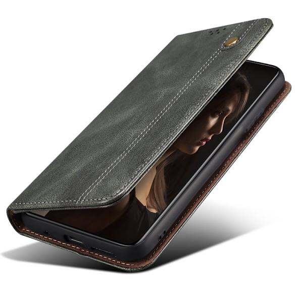 Plånboksfodral för Samsung Galaxy S26 Plus Konstläder Ställ - Grön
