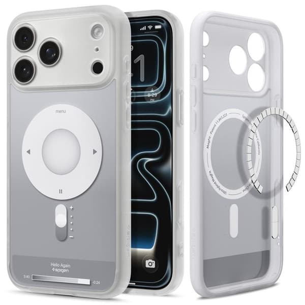 Spigen Mobilskal För iPhone 18 Pro/17 Pro Magsafe Ultra Hybrid Classic - Silver