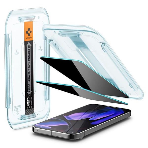 Spigen [2-Pack] Google Pixel 9/9 Pro Skärmskydd Härdat Glas EZ-FIT