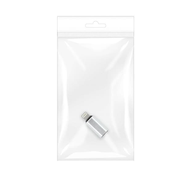 Opladningsadapter USB-C Lightning sølv Silver