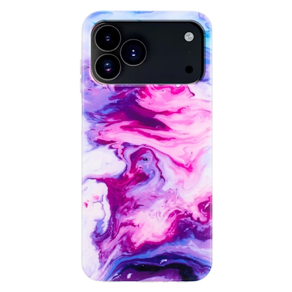 Mobilskal till iPhone 17 Pro Max Marble Pattern Painted TPU - Rosa Rosa
