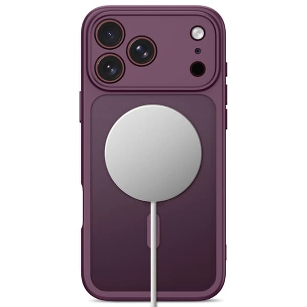 Tech-Protect Mobilskal För iPhone 18 Pro Magsafe Basicmag - Matte Burgundy
