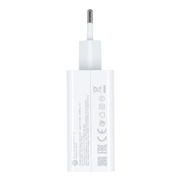 Xiaomi Snabbladdare USB-A 67W QC 3.0 Bulk - Vit Vit