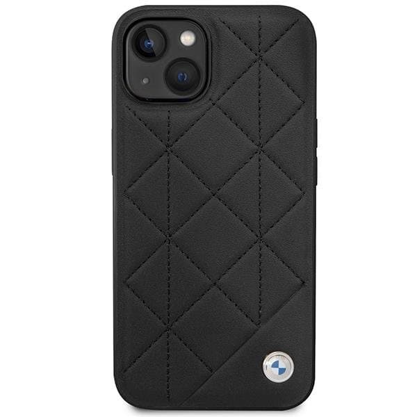BMW Mobilskal till iPhone 14 Läder Quilted - Svart Svart
