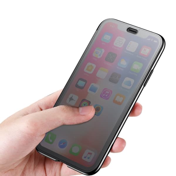 Baseus View Cover til iPhone XS MAX - Sort Black