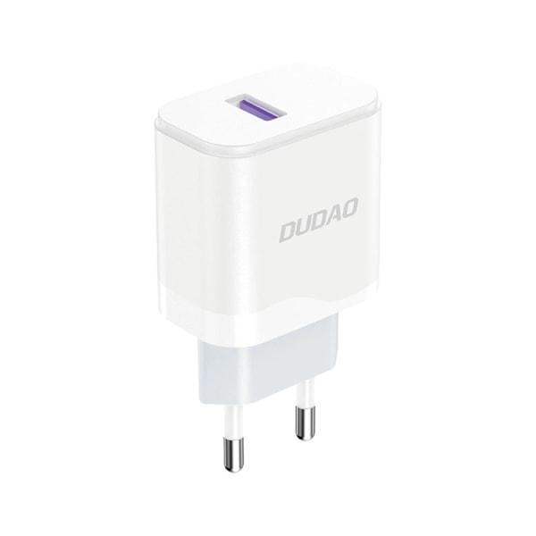 Dudao Väggladdare 18W Med USB-C Kabel - Vit Type C