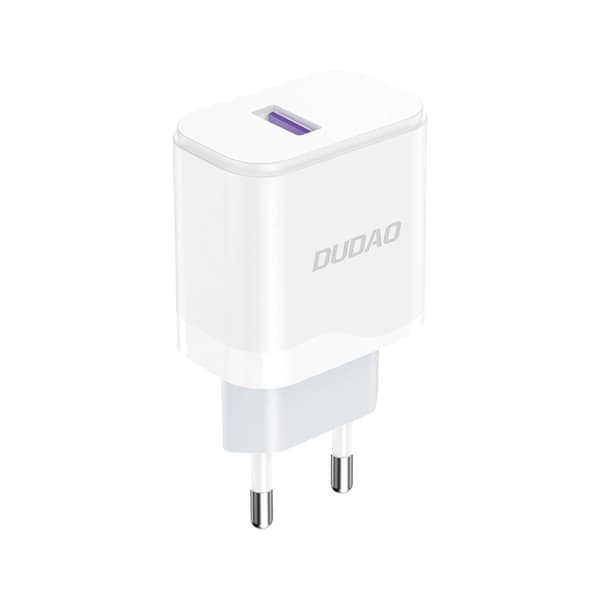 Dudao Väggladdare 18W Med USB-C Kabel - Vit Vit