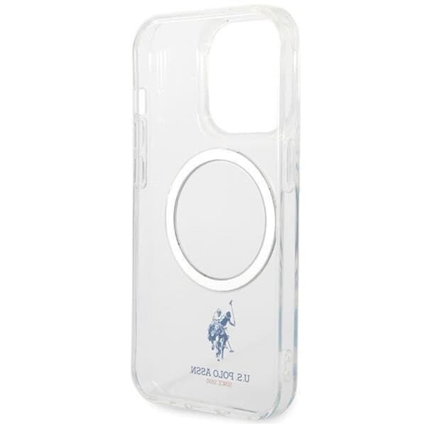 US Polo iPhone 15 Pro Mobilskal MagSafe Collection - Clear Transparent