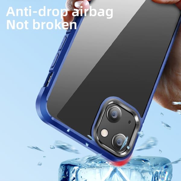 X-LEVEL Mobilskal till iPhone 13 Anti-Collision TPU + PC Blå