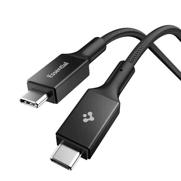 Spigen USB-C til USB-C 100W Kabel 150cm EB10015CC Svart