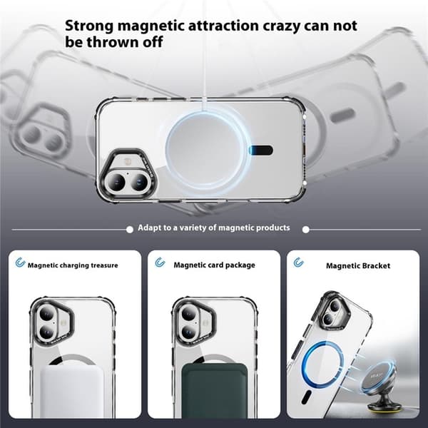 Mobilskal till iPhone 16 Plus MagSafe Kickstand - Svart Svart