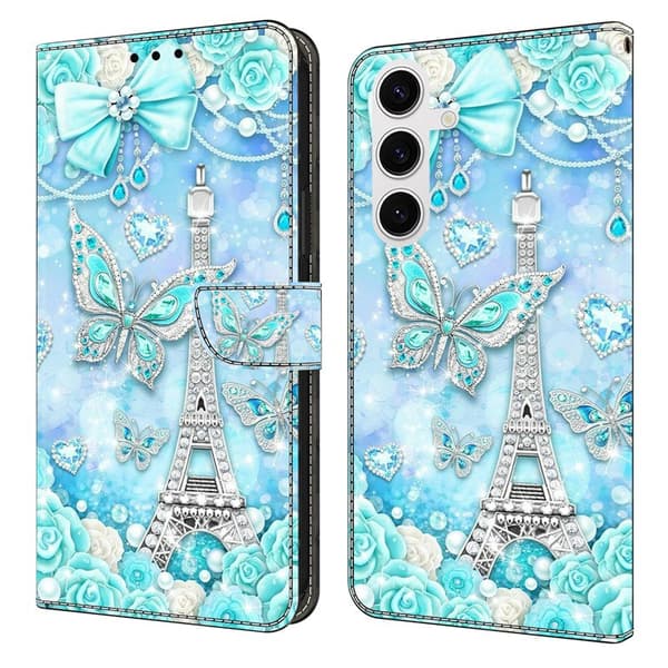 Plånboksfodral för Samsung Galaxy S26 Plus Mönstertryck Ställ - Kobalt