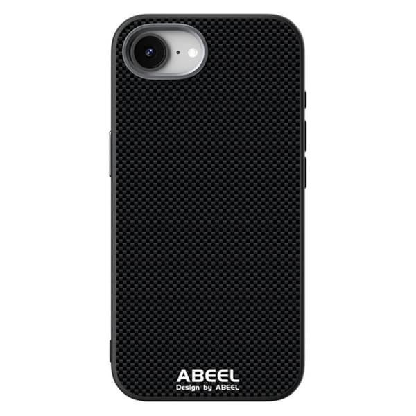 ABEEL Mobilskal till iPhone 16e Magnetiskt Tryckt TPU Läder - Svart
