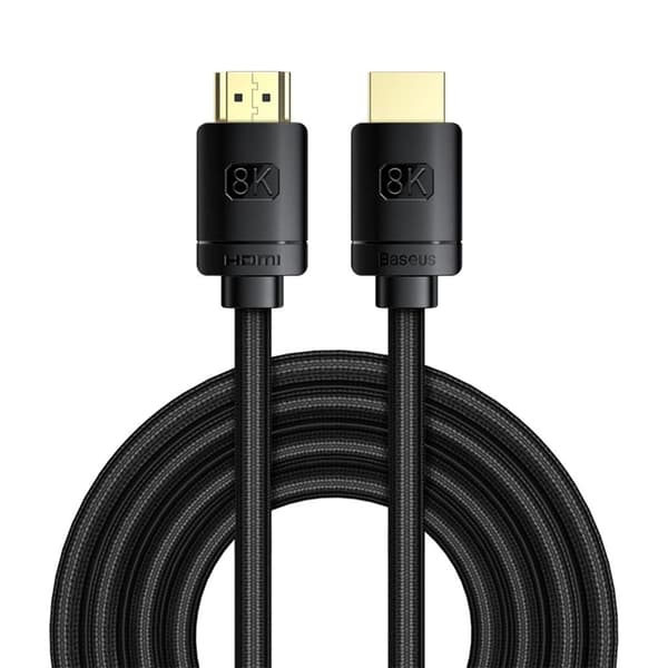Baseus HDMI 8K Kabel HDR 48 Gbps 3 m - Svart Black
