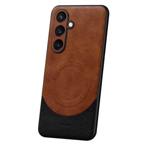 SULADA Magnetic Series Mobilskal till Galaxy S24 Shockproof Brun
