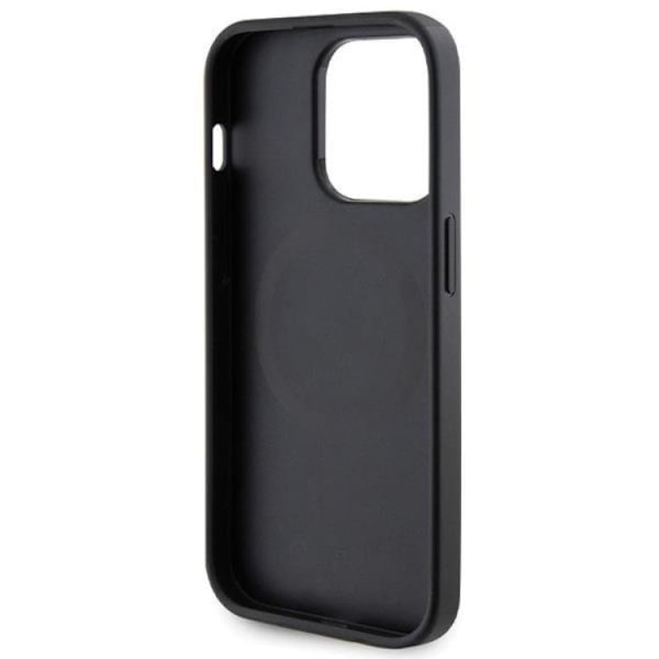 Guess iPhone 14 Pro Mobilskal Magsafe Saffiano - Svart Svart