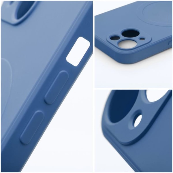 iPhone 12 Mini Magsafe Cover Silikone - Blå