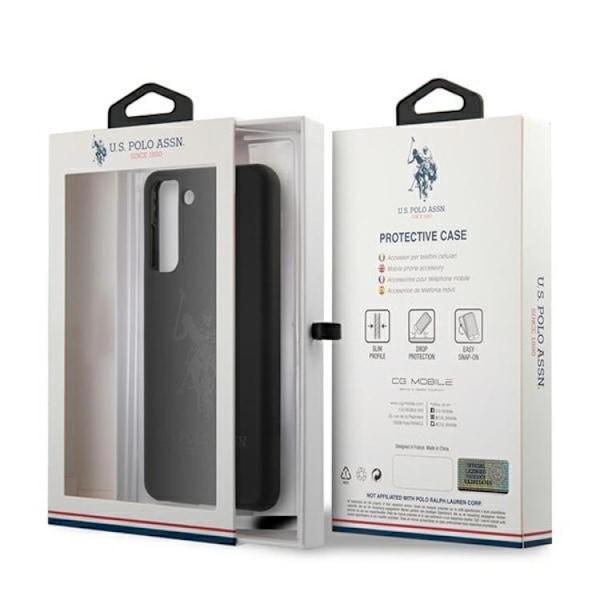 US Polo Silicone On Tone Skal Galaxy S21 - Svart Svart