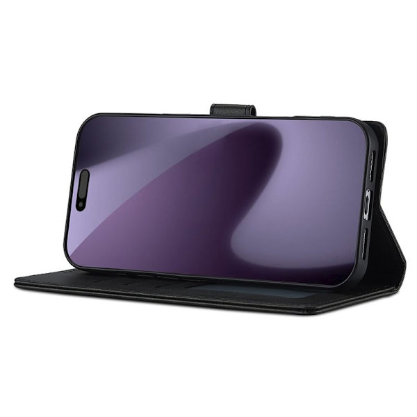 LC.IMEEKE iPhone 17 Pro Plånboksfodral Konstläder - Svart