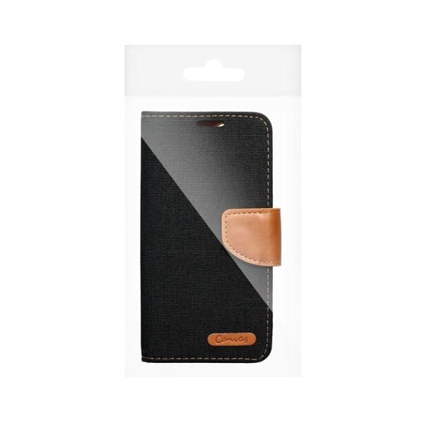 Xiaomi Redmi 13C Plånboksfodral Canvas - Svart