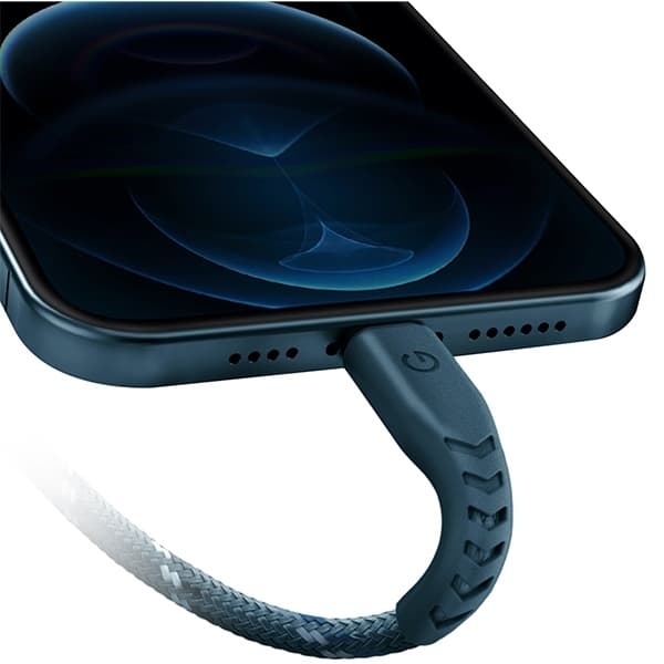 Energea USB-C till Lightning Kabel 1.5m MFI Nyloflex C94 - Blå Blå