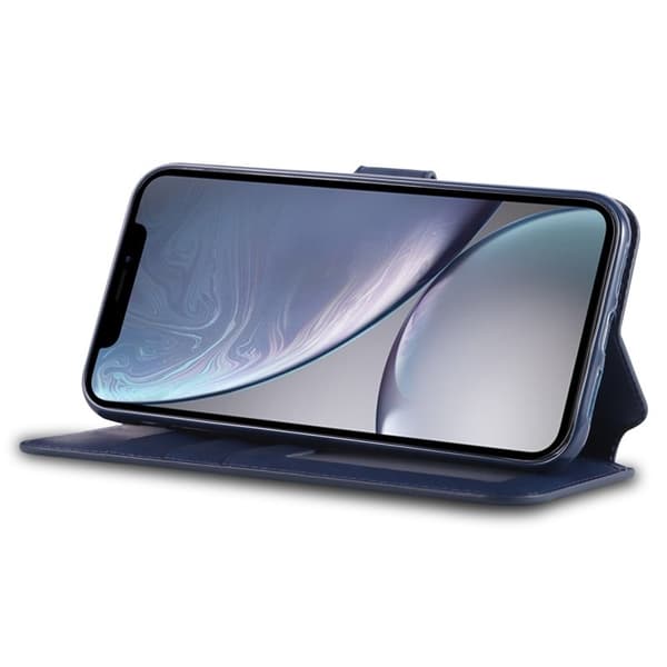AZNS iPhone XR 6.1 tum Plånboksfodral i Konstläder - Blå