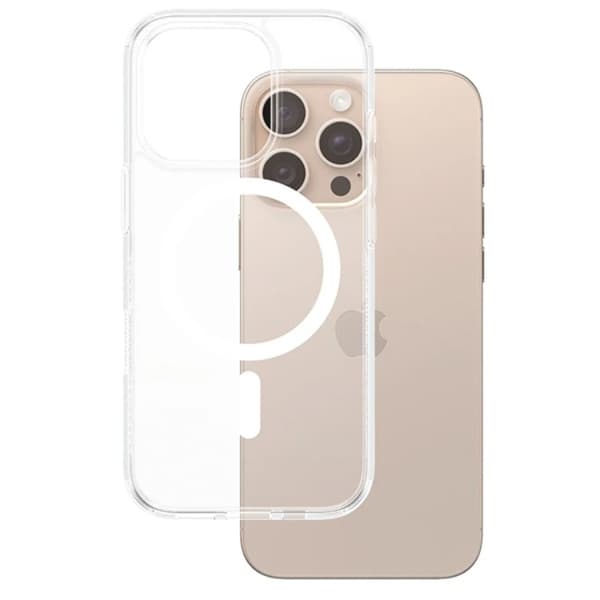 PanzerGlass Mobilskal till iPhone 16 Pro Max Magsafe Hard - Vit/Transparent Transparent