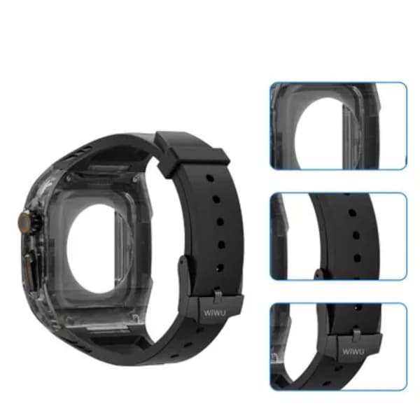 WIWU Apple Watch (49mm) Armbånd Rambo - Sort Svart