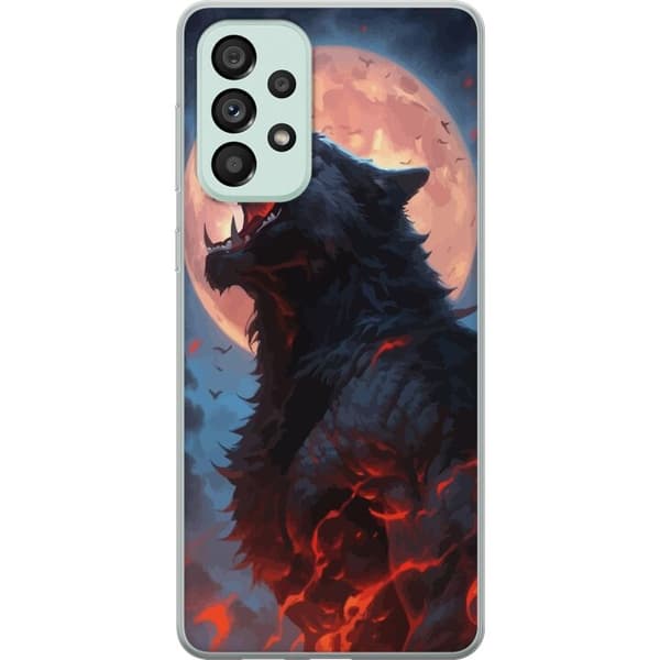 Mobilskal till Samsung Galaxy A73 5G med Ylande varg