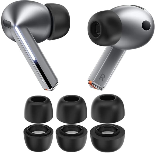 [3-Pack] Tech-Protect Galaxy Buds 3 Pro Ørepropper - Grå Svart