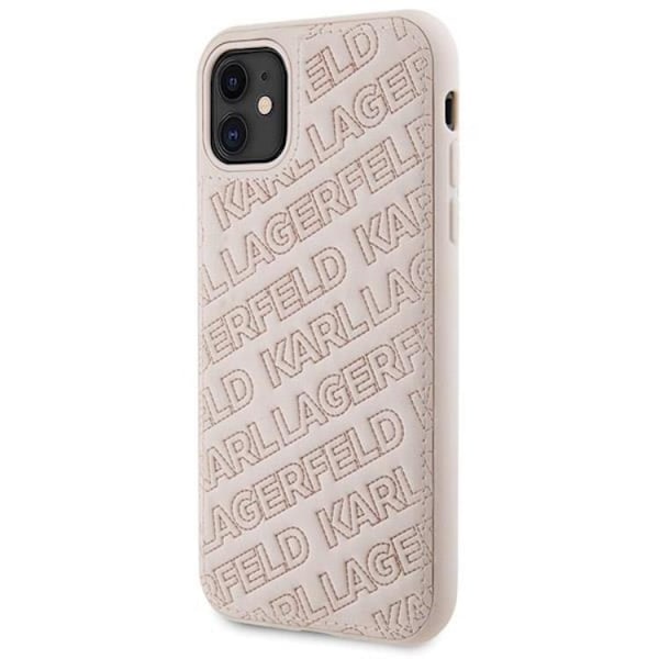 KARL LAGERFELD iPhone 11/XR Mobilskal Quilted K Pattern - Rosa