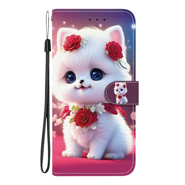 Plånboksfodral för Samsung Galaxy S26 Plus Konstläder Ställ - Rosa Katt