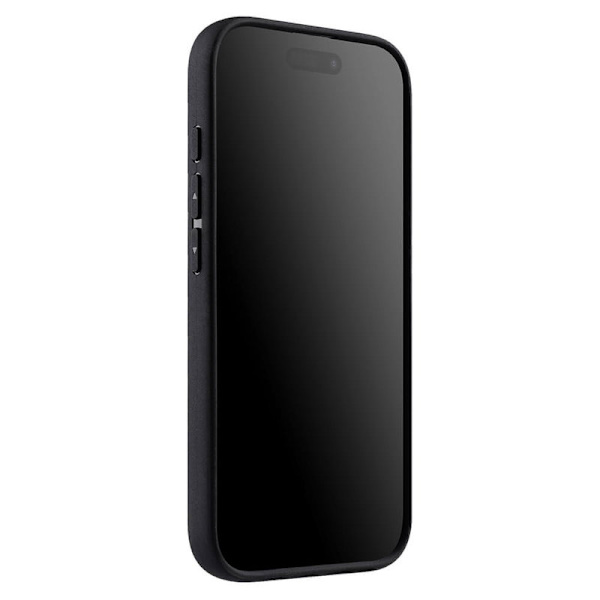 MELKCO Mobilskal till iPhone 16 Plus Äkta Läder Belagt PC - Grå