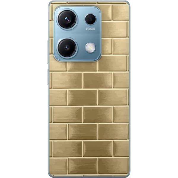 Mobilskal till Xiaomi Redmi Note 14S med Gyllene Murstenar
